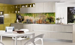 Стеновые панели для фартука на кухне в интерьере