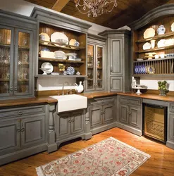 Kitchen interior in italy