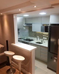 Small Kitchen With Partition Design