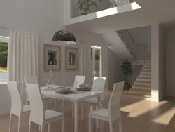 Kitchen design in a house with second light photo