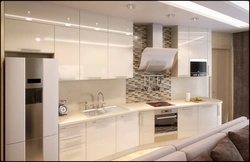 Kitchen furniture design in light colors