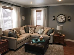 Living Room Brown Furniture Photo