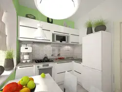 White Kitchen Interior 6 Sq.M.