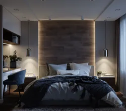 Bedroom design for men's interior