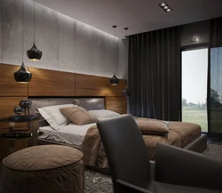 Bedroom design for men's interior