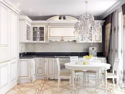 Classic kitchen in light colors photo