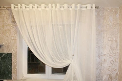 Curtains with eyelets photo for the kitchen