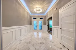 Marble Effect Tiles In The Hallway Interior
