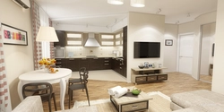 Kitchen living room design shape g