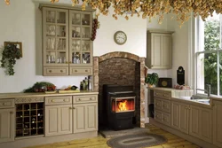 Interior Kitchen Fireplace