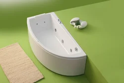 Интерьердегі асимметриялық ванна