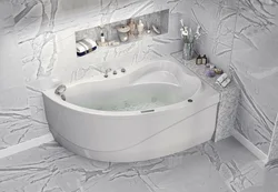 Asymmetrical bathtub in the interior