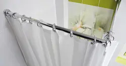 Curtain rod for bathroom photo