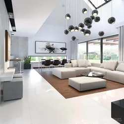 Large living rooms in modern style design