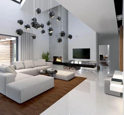 Large living rooms in modern style design