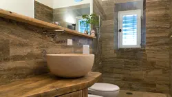 Bath interior stone wood
