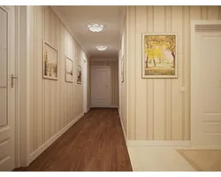 Decoration of the hallway with photo panels