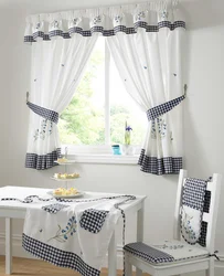 Sewing curtains for the kitchen photo