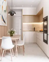 Kitchen 11 Sq M Design With Refrigerator