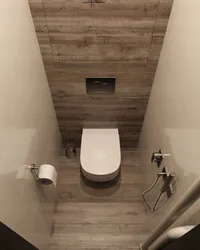 Interior of a small toilet in a separate apartment