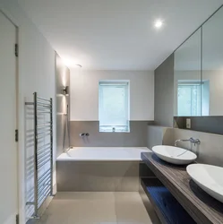 Прямоугольная ванная комната фото