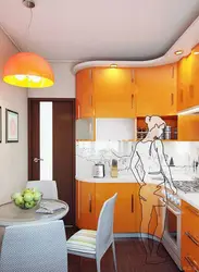 Kitchen design Khrushchev 4 m