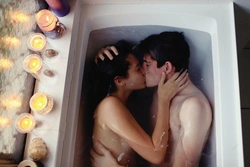 Photo Of A Couple In The Bath