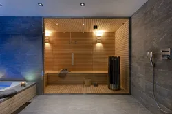 Саунасы бар ішкі ванна