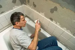 Пошаговое фото ремонта ванной