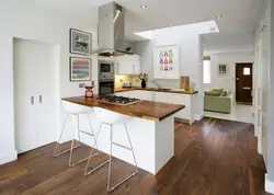 Kitchen letter p living room design