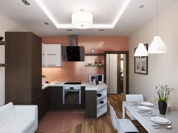 Studio 30 sq.m design with kitchen and balcony m