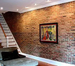 Bricks for finishing walls in an apartment photo