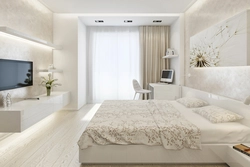 Дызайн спальні просты і густоўна