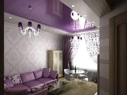 Purple living room photo