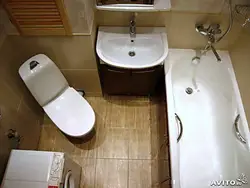 Bath and toilet connect photo in Khrushchev