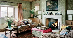 Country Style In The Interior Of A Living Room In A House Photo
