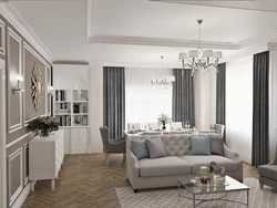 Modern Neoclassicism In The Living Room Interior