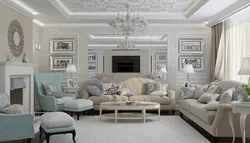 Neo classic living room interior