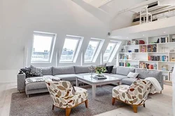 Attic Living Room Design