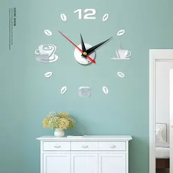 Часы на всю стену фото на кухню