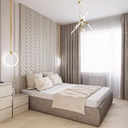 Bedroom design in a modern style in light colors photo