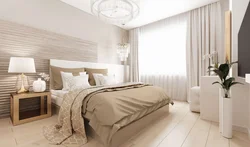 Bedroom design in a modern style in light colors photo