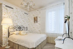 Beautiful wallpaper for bedroom in apartment design