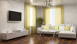 Light Wallpaper In The Living Room Interior Photo