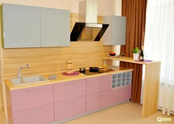 Kitchen photo pink facade
