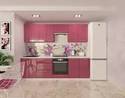 Kitchen photo pink facade