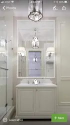 Классический дизайн ванной с душевой