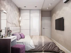 Інтэр'ер спальні 18 кв м прамавугольнай формы