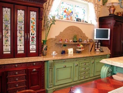 Stained glass kitchens photos