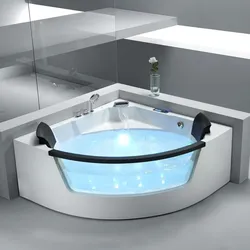 Corner bath with hydromassage photo